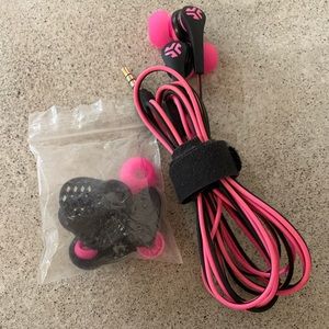 JLAB JBuds Pro Signature Earbuds Pink And Black
